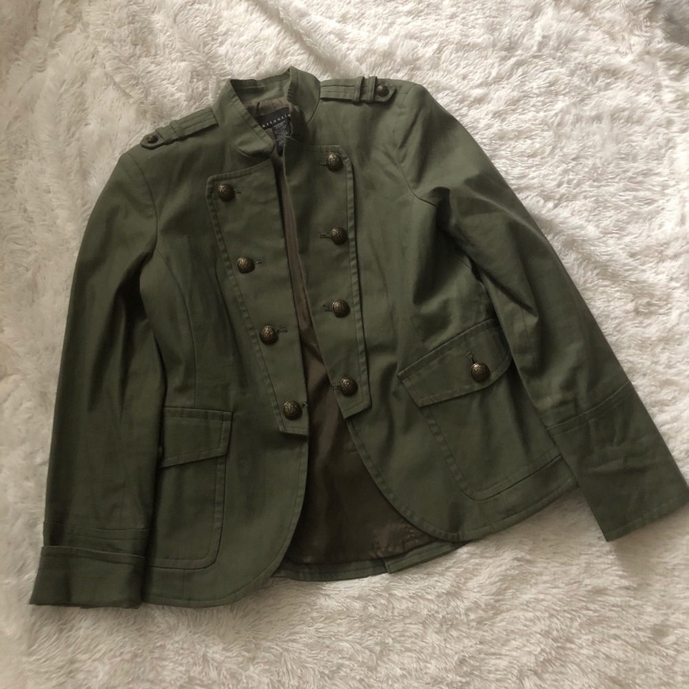 Olive Green Military Style Blazer/Jacket